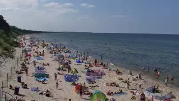 Kamera w Kołobrzegu z widokiem na plażę