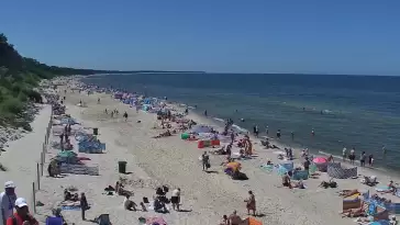 Kamera w Kołobrzegu z widokiem na plażę