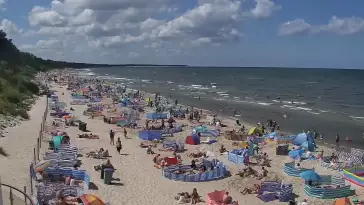 Kamera w Kołobrzegu z widokiem na plażę