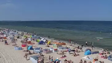 Kamera w Kołobrzegu z widokiem na plażę
