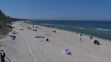 Kamera w Kołobrzegu z widokiem na plażę