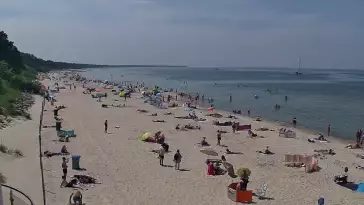 Kamera w Kołobrzegu z widokiem na plażę