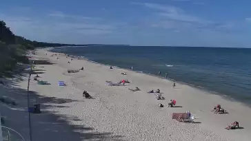 Kamera w Kołobrzegu z widokiem na plażę