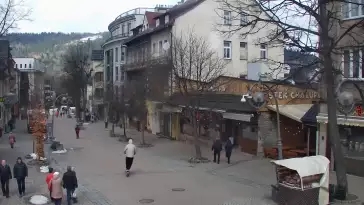 Krupówki - Camera on the promenade in Zakopane