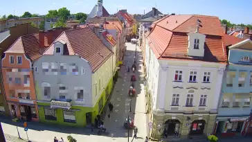 Widok z Kamery na Ulicę Bolesława Chrobrego w Żarach
