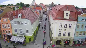 Widok z Kamery na Ulicę Bolesława Chrobrego w Żarach