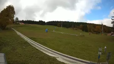 Widok na szkółkę narciarską Winterpol w Zieleńcu