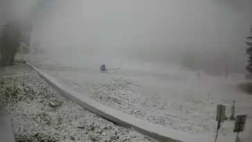 Widok na szkółkę narciarską Winterpol w Zieleńcu