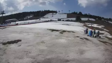 Widok na stok BARTUŚ W ZIELEŃCU - KAMERA LIVE