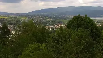 Widok z Kamery na panoramę Żywca i okolic.