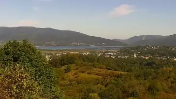 Widok z Kamery na panoramę Żywca i okolic.