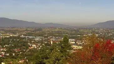 Widok z Kamery na panoramę Żywca i okolic.