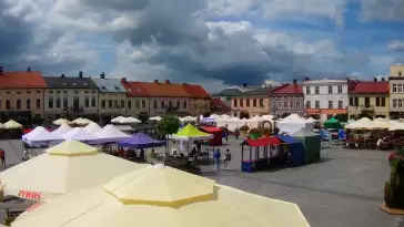 Widok z kamery na Rynek z Żywca - Nowość