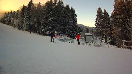 Widok na dolny odcinek trasy w Czarnej Górze