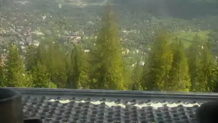 Kamera z Gubałówki z widokiem na Kasprowy Wierch.