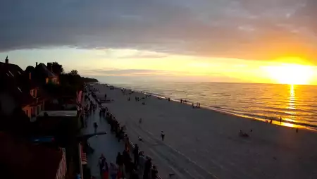 Sarbinowo plaża kamera na plaży
