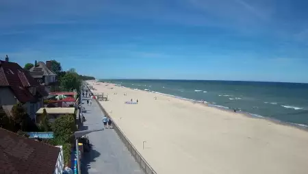 Sarbinowo plaża kamera na plaży