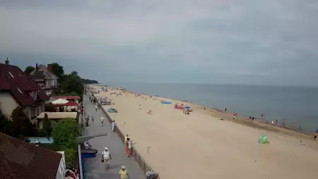 Sarbinowo plaża kamera na plaży