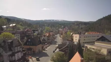 Karpacz - widok panoramiczny na deptak