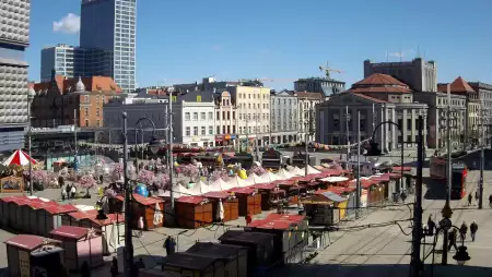Widok na Rynek w Katowicach