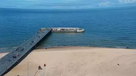 Obraz na żywo na Molo i Plażę w Kołobrzegu