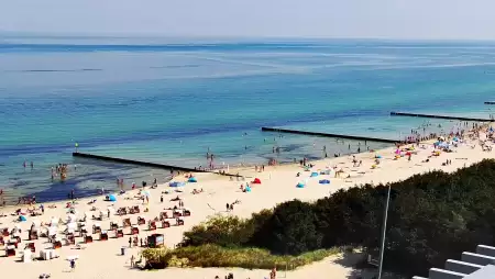Obraz na żywo na Molo i Plażę w Kołobrzegu