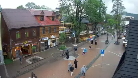 Kamera Zakopane na żywo widok na deptak