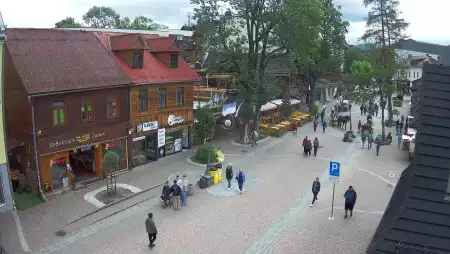 Kamera Zakopane na żywo widok na deptak