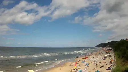 Kamera na plaże w Międzyzdrojach - cudowne zdjęcia.