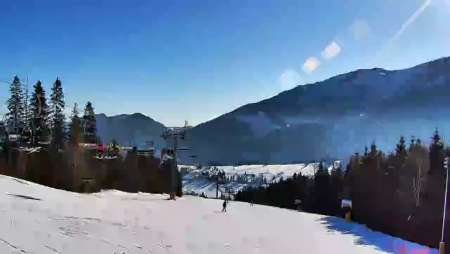 Ski Centrum Strachan - widok z górnej stacji NOWOŚĆ