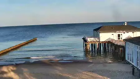 Ustronie Morskie widok z kamery na plażę