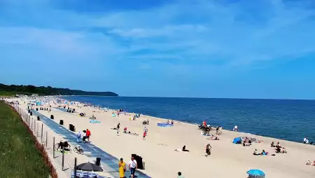 Władysławowo - widok na plażę NOWOŚĆ