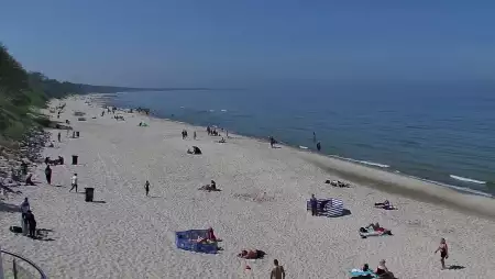 Kamera w Kołobrzegu z widokiem na plażę