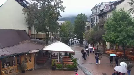 Krupówki - Camera on the promenade in Zakopane