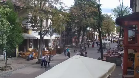 Krupówki - Camera on the promenade in Zakopane