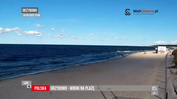 Widoki z kamer na 50 najpiękniejszych plaż w Polsce.