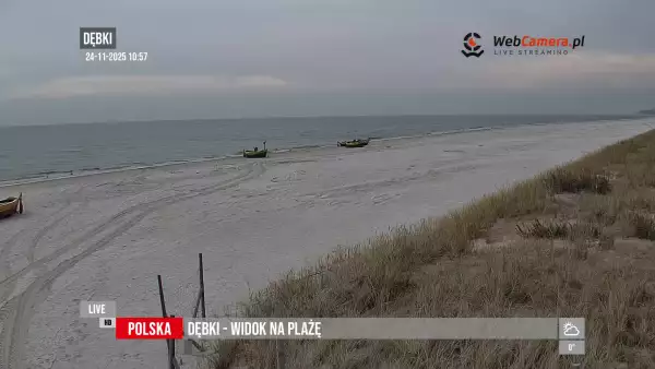 Widoki z kamer na 50 najpiękniejszych plaż w Polsce.