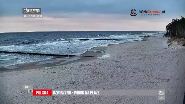 Widoki z kamer na 50 najpiękniejszych plaż w Polsce.