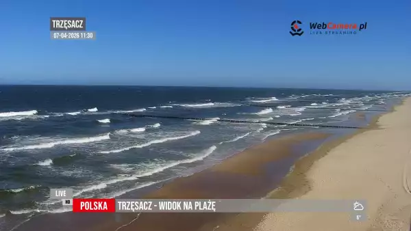 Widoki z kamer na 50 najpiękniejszych plaż w Polsce.