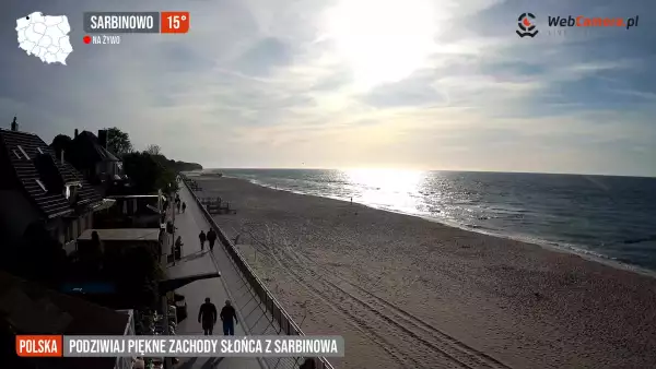 Widoki z kamer na 50 najpiękniejszych plaż w Polsce.