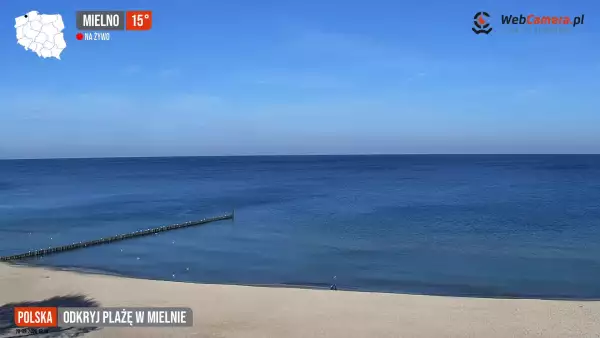Widoki z kamer na 50 najpiękniejszych plaż w Polsce.