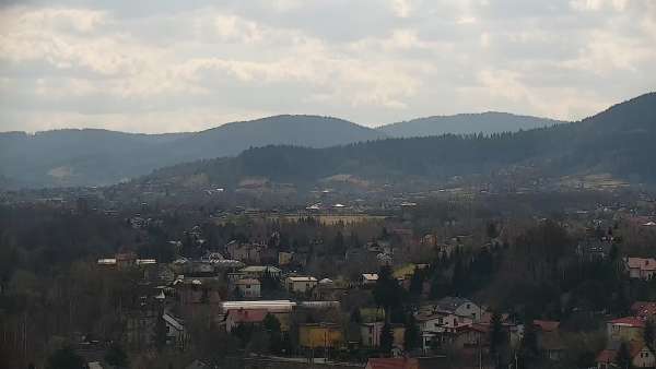 Widok na centrum miasta Andrychowa