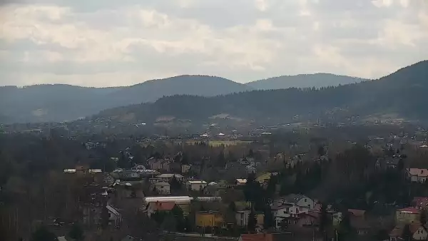 Widok na centrum miasta Andrychowa