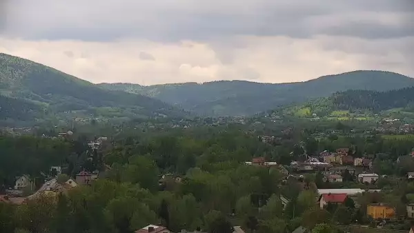 Widok na centrum miasta Andrychowa