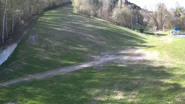 Biała Góra stok w Justynówce widok z kamery na orczyk NOWOŚĆ