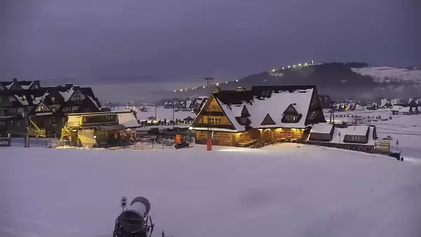 Widok z Kamery na stok KANIÓWKA w Białce Tatrzańskiej