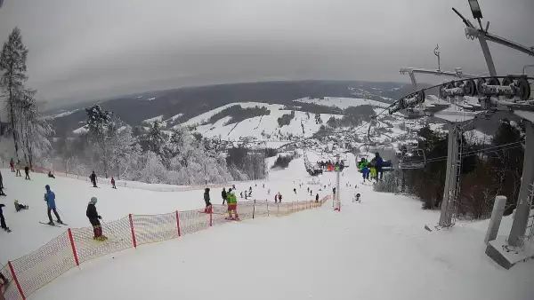 Bieszczad.ski - widok z górnej stacji NOWOŚĆ