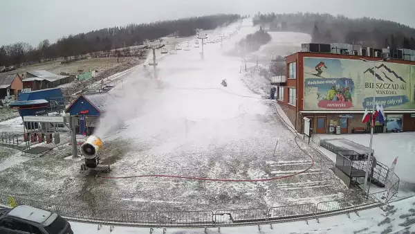 Bieszczad Ski - Wańkowa - widok na stok NOWOŚĆ