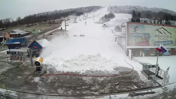 Bieszczad Ski - Wańkowa - widok na stok NOWOŚĆ