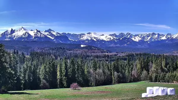 Panorama Tatr z Bukowiny Tatrzańskiej
